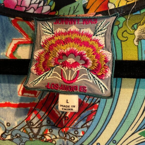 JOHNNIE WAS, LARGE, MULTI COLOR SHIRT - Picture 2 of 3